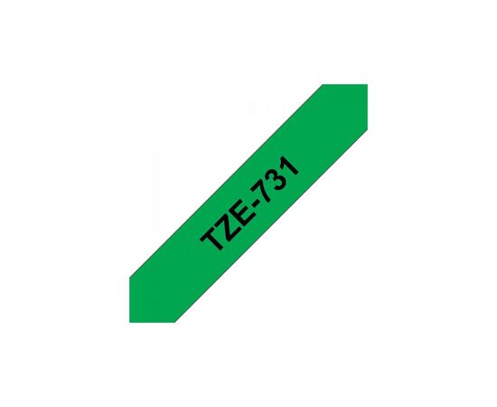 Лента для принтера этикеток UKRMARK B-T731P-BK/GR, совместима с TZE731. Размеры ленты: 12 мм х 8 м. black on зеленом (B-T731P-BK/GR), изображение 2 Лента для принтера этикеток UKRMARK B-T731P-BK/GR, совместима с TZE731. Размеры ленты: 12 мм х 8 м. black on зеленом (B-T731P-BK/GR), изображение 2