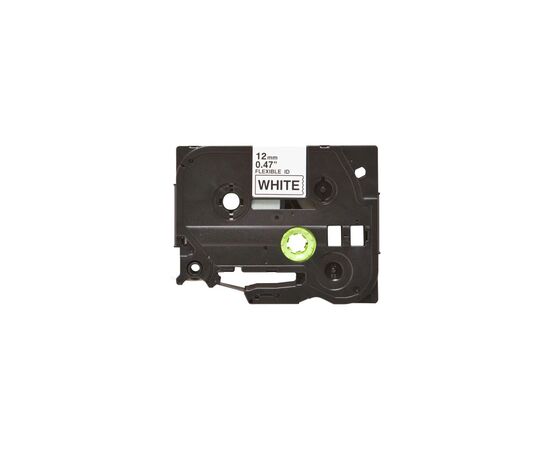 Лента для принтера этикеток UKRMARK совместима с TZEFX231. гибкая, 12мм х 8м. black on white (TZeFX231) (CBTZF231)