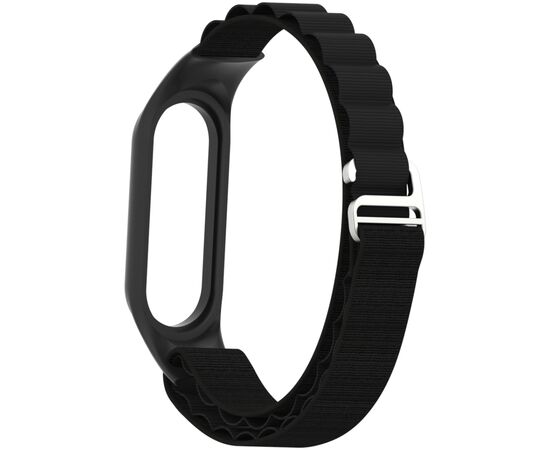 Ремешок для фитнес браслета Armorstandart AlpinaStyle Band для Xiaomi Mi Band 7/6/5/4 Black (ARM64987), изображение 2 Ремешок для фитнес браслета Armorstandart AlpinaStyle Band для Xiaomi Mi Band 7/6/5/4 Black (ARM64987), изображение 2