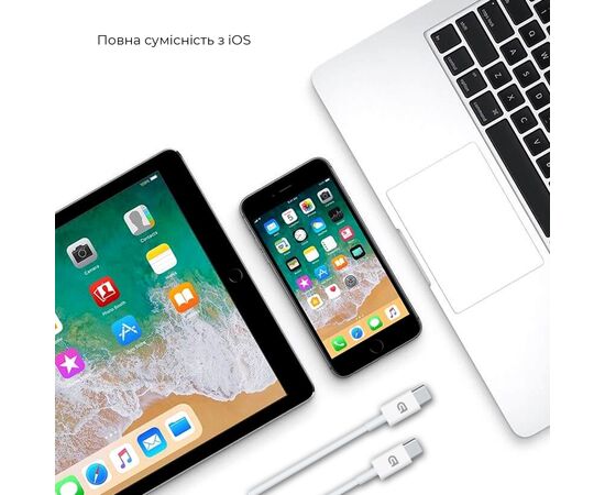 Дата кабель USB-C to USB-C 2.0m ABMLL82 white Armorstandart (ARM63474), изображение 2