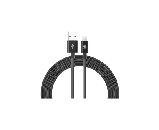 Дата кабель USB 2.0 AM to Lightning 1.2m AMD818BL black Armorstandart (ARM64373)
