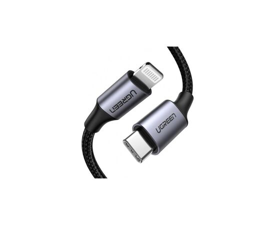 Дата кабель USB-C to Lightning 1.5m US304 MFI White Ugreen (US304/70524), изображение 3 Дата кабель USB-C to Lightning 1.5m US304 MFI White Ugreen (US304/70524), изображение 3