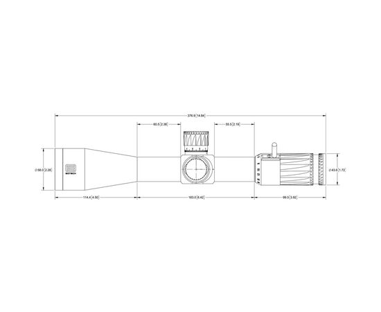 Прицел EOTech Vudu 3.5-18x50 FFP 34mm H59 Reticle MRAD (VDU3-18FFH59), изображение 4 Прицел EOTech Vudu 3.5-18x50 FFP 34mm H59 Reticle MRAD (VDU3-18FFH59), изображение 4