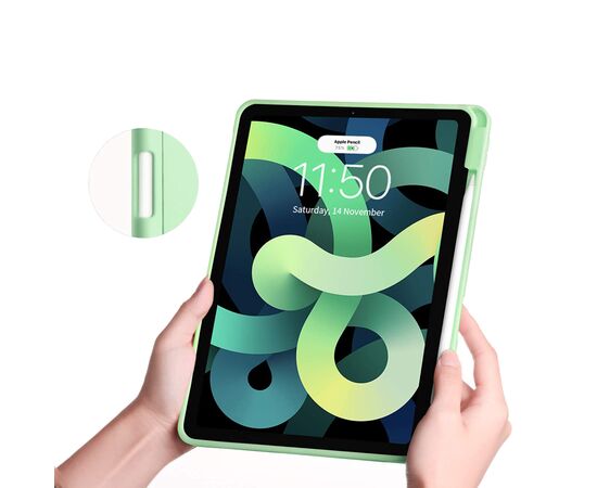 Чехол для планшета BeCover Direct Charge Pen mount Apple Pencil Apple iPad 10.9" 2022 Green (708497), изображение 3 Чехол для планшета BeCover Direct Charge Pen mount Apple Pencil Apple iPad 10.9" 2022 Green (708497), изображение 3