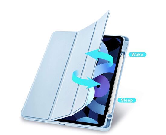 Чехол для планшета BeCover Direct Charge Pen mount Apple Pencil Apple iPad 10.9" 2022 Light Blue (708499), изображение 4 Чехол для планшета BeCover Direct Charge Pen mount Apple Pencil Apple iPad 10.9" 2022 Light Blue (708499), изображение 4