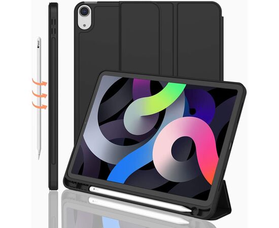 Чохол до планшета BeCover Direct Charge Pen mount Apple Pencil Apple iPad Air 5 (2022) 10.9" Black (708775), зображення 3 Чохол до планшета BeCover Direct Charge Pen mount Apple Pencil Apple iPad Air 5 (2022) 10.9" Black (708775), зображення 3