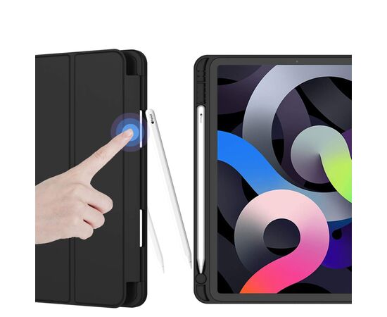 Чохол до планшета BeCover Direct Charge Pen mount Apple Pencil Apple iPad Air 5 (2022) 10.9" Black (708775), зображення 4 Чохол до планшета BeCover Direct Charge Pen mount Apple Pencil Apple iPad Air 5 (2022) 10.9" Black (708775), зображення 4