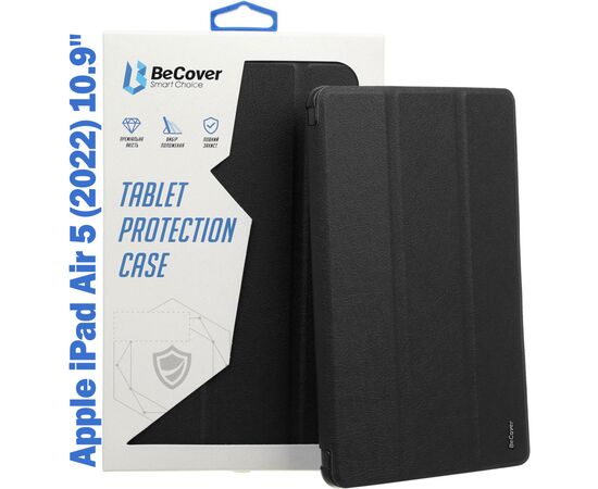 Чехол для планшета BeCover Direct Charge Pen mount Apple Pencil Apple iPad Air 5 (2022) 10.9" Black (708775)