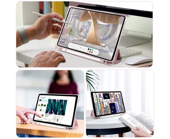 Чехол для планшета BeCover Soft Edge TPU mount Apple Pencil Apple iPad 10.9" 2022 Pink (708493), изображение 6 Чехол для планшета BeCover Soft Edge TPU mount Apple Pencil Apple iPad 10.9" 2022 Pink (708493), изображение 6