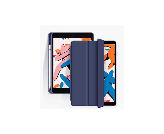Чехол для планшета BeCover Tri Fold Soft TPU mount Apple Pencil Apple iPad 10.2 2019/2020/2021 Deep Blue (708456), изображение 2 Чехол для планшета BeCover Tri Fold Soft TPU mount Apple Pencil Apple iPad 10.2 2019/2020/2021 Deep Blue (708456), изображение 2