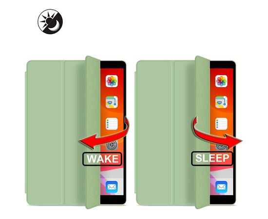 Чохол до планшета BeCover Tri Fold Soft TPU mount Apple Pencil Apple iPad 10.2 2019/2020/2021 Green (708457), зображення 4 Чохол до планшета BeCover Tri Fold Soft TPU mount Apple Pencil Apple iPad 10.2 2019/2020/2021 Green (708457), зображення 4