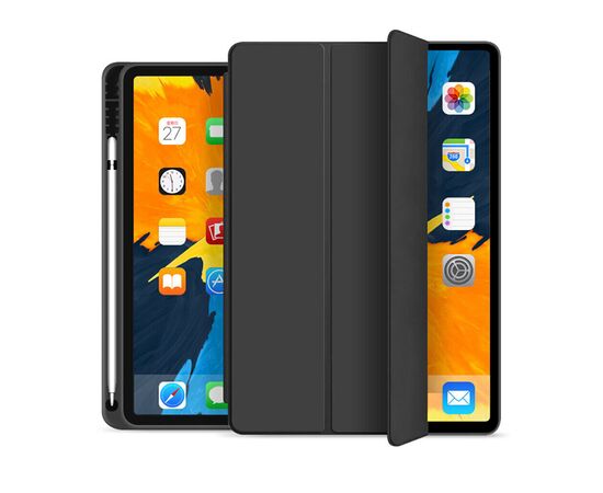 Чехол для планшета BeCover Tri Fold Soft TPU mount Apple Pencil Apple iPad 10.9" 2022 Black (708459), изображение 2 Чехол для планшета BeCover Tri Fold Soft TPU mount Apple Pencil Apple iPad 10.9" 2022 Black (708459), изображение 2