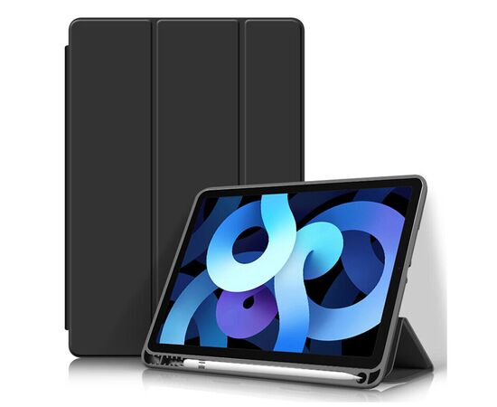 Чехол для планшета BeCover Tri Fold Soft TPU mount Apple Pencil Apple iPad 10.9" 2022 Black (708459), изображение 3 Чехол для планшета BeCover Tri Fold Soft TPU mount Apple Pencil Apple iPad 10.9" 2022 Black (708459), изображение 3