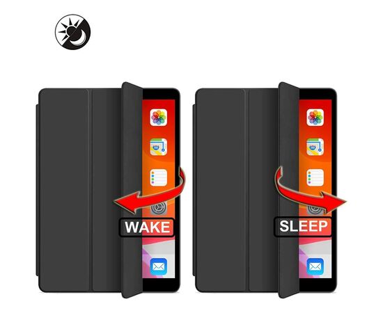 Чехол для планшета BeCover Tri Fold Soft TPU mount Apple Pencil Apple iPad 10.9" 2022 Black (708459), изображение 5 Чехол для планшета BeCover Tri Fold Soft TPU mount Apple Pencil Apple iPad 10.9" 2022 Black (708459), изображение 5