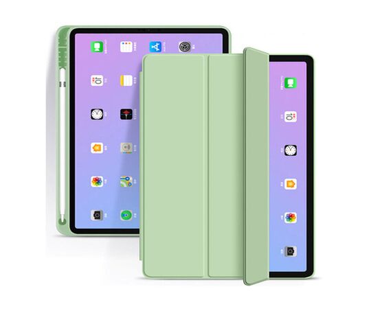Чехол для планшета BeCover Tri Fold Soft TPU mount Apple Pencil Apple iPad 10.9" 2022 Light Green (708465), изображение 3 Чехол для планшета BeCover Tri Fold Soft TPU mount Apple Pencil Apple iPad 10.9" 2022 Light Green (708465), изображение 3