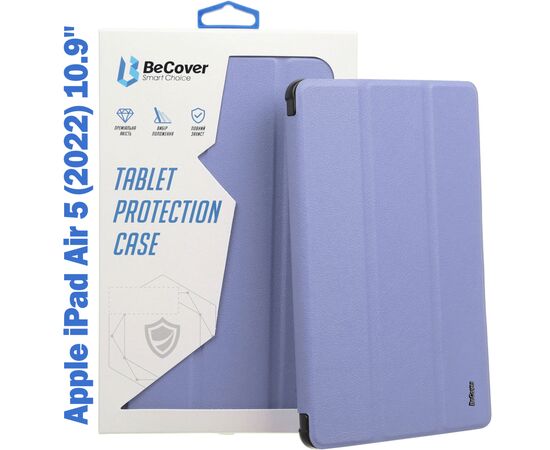 Чехол для планшета BeCover Tri Fold Soft TPU mount Apple Pencil Apple iPad Air 5 (2022) 10.9" Purple (708455)