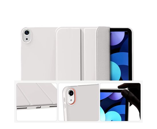 Чехол для планшета BeCover Tri Fold Soft TPU Silicone Apple iPad 10.9" 2022 Gray (708521), изображение 3 Чехол для планшета BeCover Tri Fold Soft TPU Silicone Apple iPad 10.9" 2022 Gray (708521), изображение 3