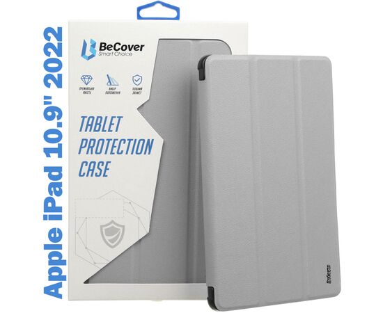 Чехол для планшета BeCover Tri Fold Soft TPU Silicone Apple iPad 10.9" 2022 Gray (708521)