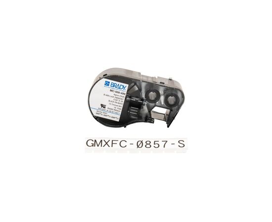 Лента для принтера этикеток Brady MC-500-499, беспрерывная лента 12,70 мм х 4.88 м.black on white (MC-500-499)