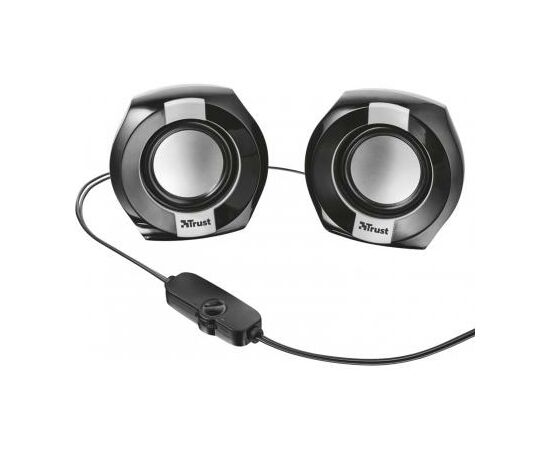 Акустическая система Trust Polo Compact 2.0 Speaker Set black (20943), изображение 4 Акустическая система Trust Polo Compact 2.0 Speaker Set black (20943), изображение 4