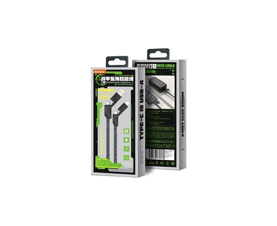 Дата кабель USB 2.0 AM/USB-C to Lightning + Type-C 1.5m PD-B96th Black Proda (PD-B96th-BK), изображение 4 Дата кабель USB 2.0 AM/USB-C to Lightning + Type-C 1.5m PD-B96th Black Proda (PD-B96th-BK), изображение 4