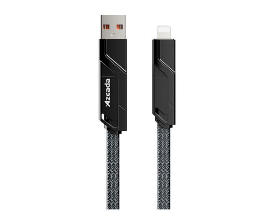 Дата кабель USB 2.0 AM/USB-C to Lightning + Type-C 1.5m PD-B96th Black Proda (PD-B96th-BK)