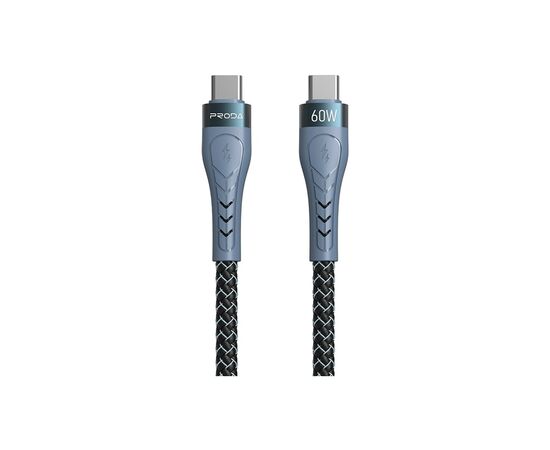 Дата кабель USB-C to USB-C 1.5m PD-B70a Proda (PD-B70a-GR)