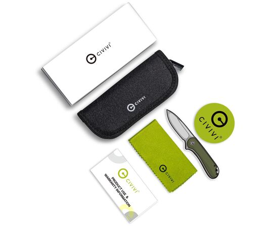 Нож Civivi ODD 22 Green Micarta Black Blade (C21032-2), изображение 8