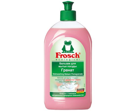 Средство для ручного мытья посуды Frosch Гранат 500 мл (4001499115233), изображение 2 Средство для ручного мытья посуды Frosch Гранат 500 мл (4001499115233), изображение 2