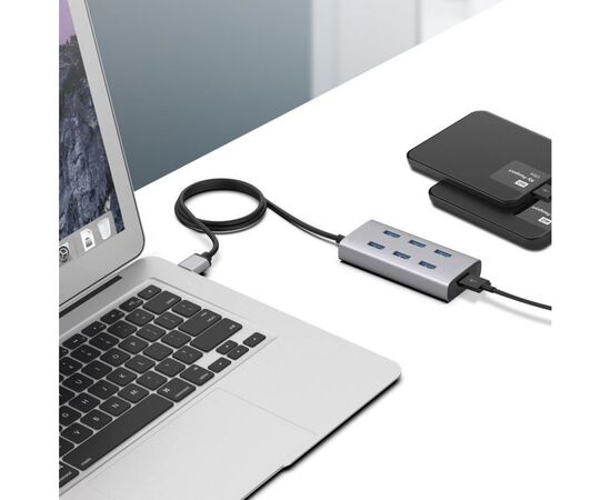 Концентратор Maiwo USB 3.0 Type-A / Type-C to 7х USB3.0 (KH700), изображение 6 Концентратор Maiwo USB 3.0 Type-A / Type-C to 7х USB3.0 (KH700), изображение 6