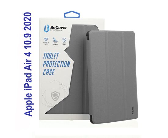 Чохол до планшета BeCover Direct Charge Pen mount Apple Pencil Apple iPad Air 4 10.9 2020/2021 Gray (706795)