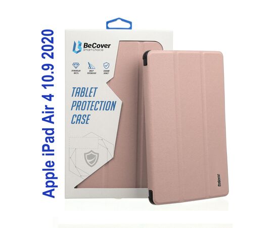Чехол для планшета BeCover Direct Charge Pen mount Apple Pencil Apple iPad Air 4 10.9 2020/2021 Pink (706797)