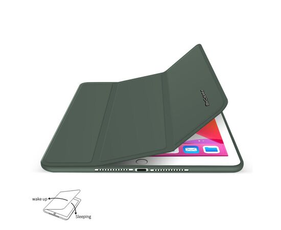 Чехол для планшета BeCover Tri Fold Soft TPU mount Apple Pencil Apple iPad 10.2 2019/2020/2021 Dark Green (706743), изображение 3 Чехол для планшета BeCover Tri Fold Soft TPU mount Apple Pencil Apple iPad 10.2 2019/2020/2021 Dark Green (706743), изображение 3