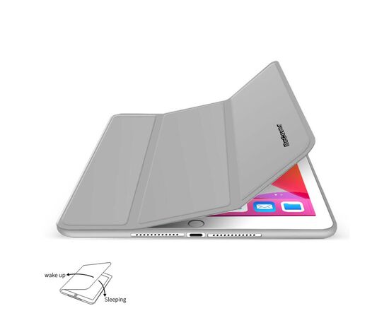Чехол для планшета BeCover Tri Fold Soft TPU mount Apple Pencil Apple iPad 10.2 2019/2020/2021 Gray (706744), изображение 3 Чехол для планшета BeCover Tri Fold Soft TPU mount Apple Pencil Apple iPad 10.2 2019/2020/2021 Gray (706744), изображение 3