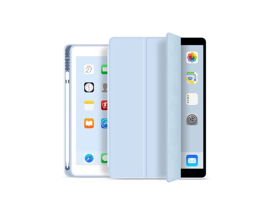 Чохол до планшета BeCover Tri Fold Soft TPU mount Apple Pencil Apple iPad 10.2 2019/2020/2021 Light Blue (706747), зображення 2 Чохол до планшета BeCover Tri Fold Soft TPU mount Apple Pencil Apple iPad 10.2 2019/2020/2021 Light Blue (706747), зображення 2
