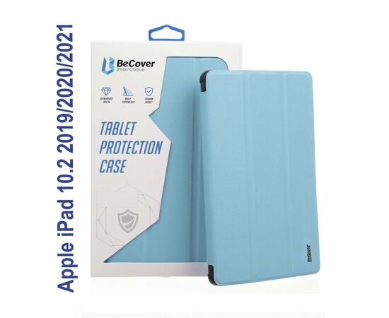 Чохол до планшета BeCover Tri Fold Soft TPU mount Apple Pencil Apple iPad 10.2 2019/2020/2021 Light Blue (706747)