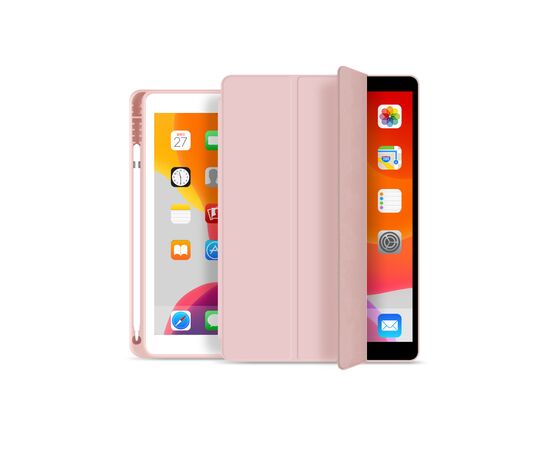 Чехол для планшета BeCover Tri Fold Soft TPU mount Apple Pencil Apple iPad 10.2 2019/2020/2021 Pink (706745), изображение 2 Чехол для планшета BeCover Tri Fold Soft TPU mount Apple Pencil Apple iPad 10.2 2019/2020/2021 Pink (706745), изображение 2