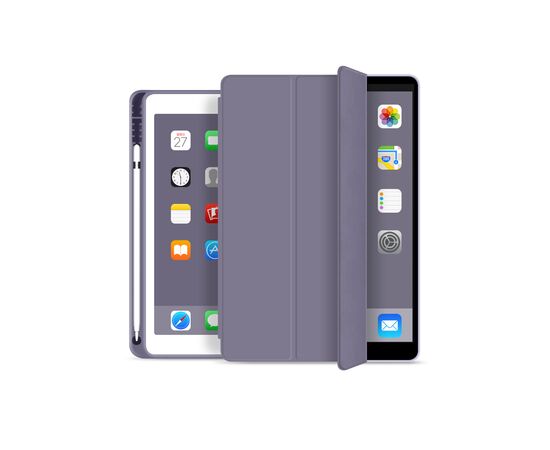 Чехол для планшета BeCover Tri Fold Soft TPU mount Apple Pencil Apple iPad 10.2 2019/2020/2021 Purple (706746), изображение 2 Чехол для планшета BeCover Tri Fold Soft TPU mount Apple Pencil Apple iPad 10.2 2019/2020/2021 Purple (706746), изображение 2