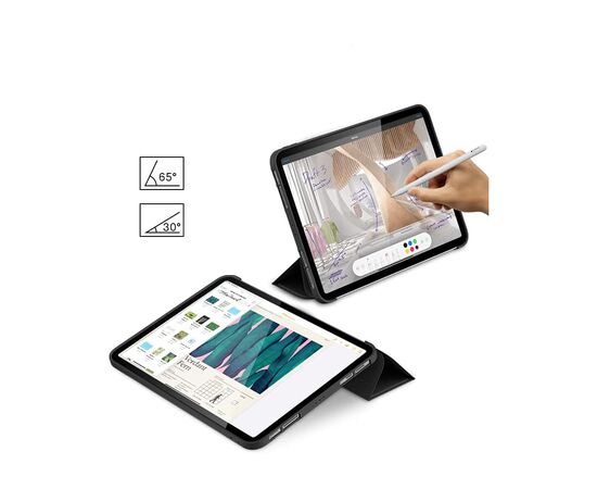 Чехол для планшета BeCover Tri Fold Soft TPU Silicone Apple iPad 10.2 2019/2020/2021 Black (706881), изображение 5 Чехол для планшета BeCover Tri Fold Soft TPU Silicone Apple iPad 10.2 2019/2020/2021 Black (706881), изображение 5