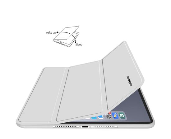 Чехол для планшета BeCover Tri Fold Soft TPU Silicone Apple iPad 10.2 2019/2020/2021 Gray (706885), изображение 2 Чехол для планшета BeCover Tri Fold Soft TPU Silicone Apple iPad 10.2 2019/2020/2021 Gray (706885), изображение 2