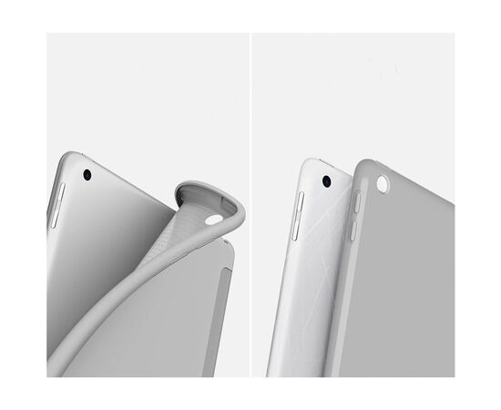 Чехол для планшета BeCover Tri Fold Soft TPU Silicone Apple iPad 10.2 2019/2020/2021 Gray (706885), изображение 3 Чехол для планшета BeCover Tri Fold Soft TPU Silicone Apple iPad 10.2 2019/2020/2021 Gray (706885), изображение 3