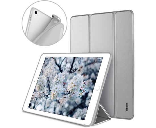 Чехол для планшета BeCover Tri Fold Soft TPU Silicone Apple iPad 9.7 2017/2018 A1822/A1823/A1893/A1954 Gray (706879), изображение 2 Чехол для планшета BeCover Tri Fold Soft TPU Silicone Apple iPad 9.7 2017/2018 A1822/A1823/A1893/A1954 Gray (706879), изображение 2