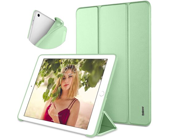 Чехол для планшета BeCover Tri Fold Soft TPU Silicone Apple iPad 9.7 2017/2018 A1822/A1823/A1893/A1954 Green (706878), изображение 2 Чехол для планшета BeCover Tri Fold Soft TPU Silicone Apple iPad 9.7 2017/2018 A1822/A1823/A1893/A1954 Green (706878), изображение 2