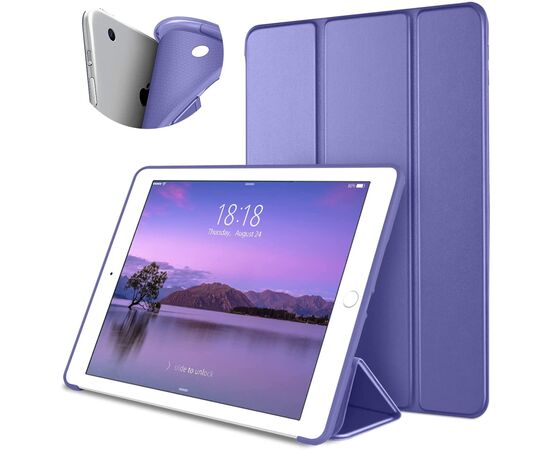 Чехол для планшета BeCover Tri Fold Soft TPU Silicone Apple iPad 9.7 2017/2018 A1822/A1823/A1893/A1954 Purple (706880), изображение 2 Чехол для планшета BeCover Tri Fold Soft TPU Silicone Apple iPad 9.7 2017/2018 A1822/A1823/A1893/A1954 Purple (706880), изображение 2