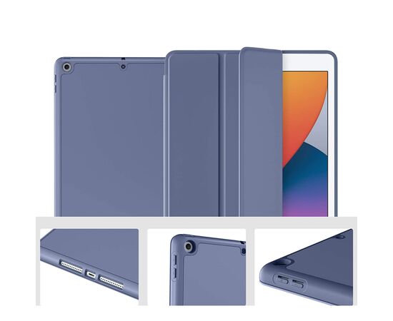 Чехол для планшета BeCover Tri Fold Soft TPU Silicone Apple iPad Air 4 10.9 2020/2021 Purple (706873), изображение 3 Чехол для планшета BeCover Tri Fold Soft TPU Silicone Apple iPad Air 4 10.9 2020/2021 Purple (706873), изображение 3