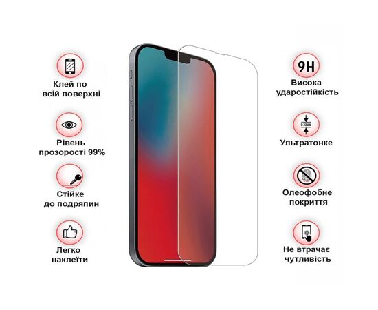 Стекло защитное BeCover Apple iPhone 13 / 13 Pro 3D Crystal Clear Glass (709243), изображение 4 Стекло защитное BeCover Apple iPhone 13 / 13 Pro 3D Crystal Clear Glass (709243), изображение 4