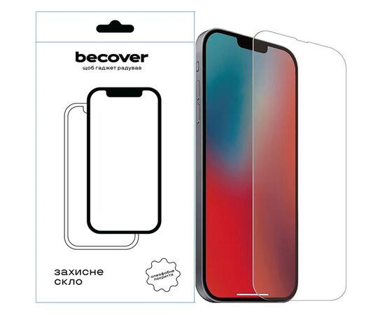 Скло захисне BeCover Apple iPhone 13 / 13 Pro 3D Crystal Clear Glass (709243)