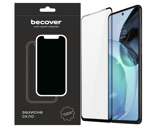 Стекло защитное BeCover Motorola Moto G72 Black (709245)