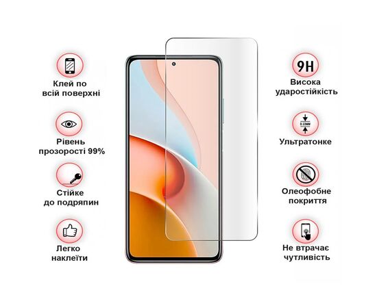 Скло захисне BeCover Poco M5s 3D Crystal Clear Glass (709253), зображення 4 Скло захисне BeCover Poco M5s 3D Crystal Clear Glass (709253), зображення 4