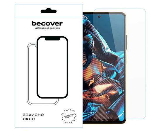 Скло захисне BeCover Poco X5 Pro 5G 3D Crystal Clear Glass (709251)